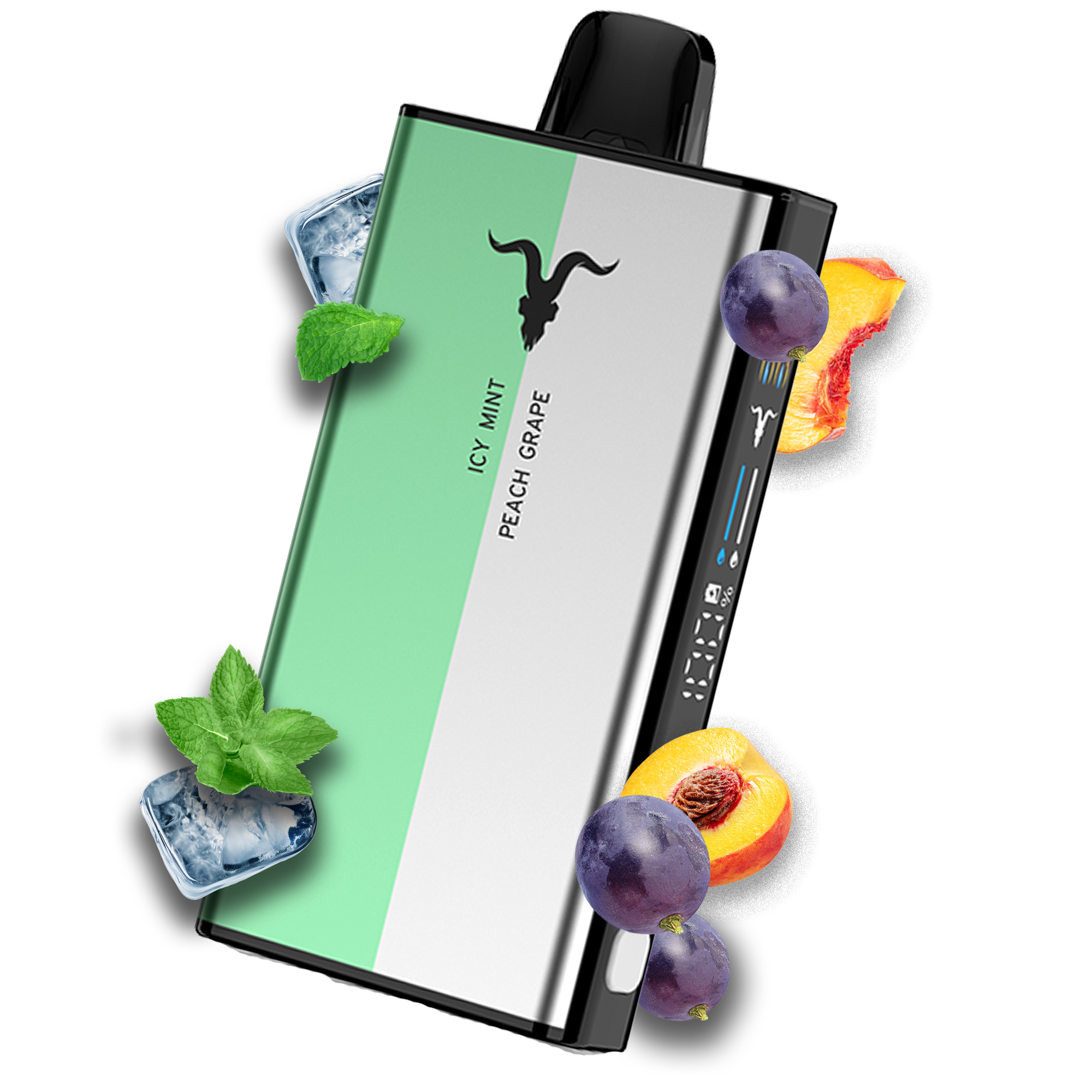 Icy Mint + Peach Grape